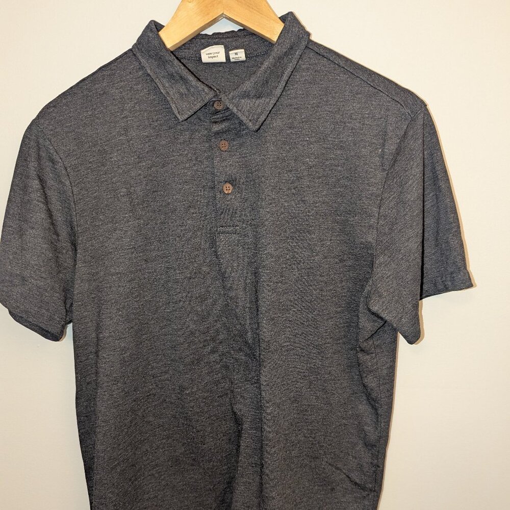 Men's Tentree Grey Charcoal Polo